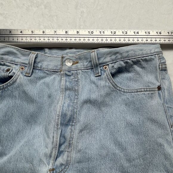Vintage 501 Levis Jeans Denim Men’s 32”x31” Button Fly USA 1991 Light Wash - Picture 3 of 12